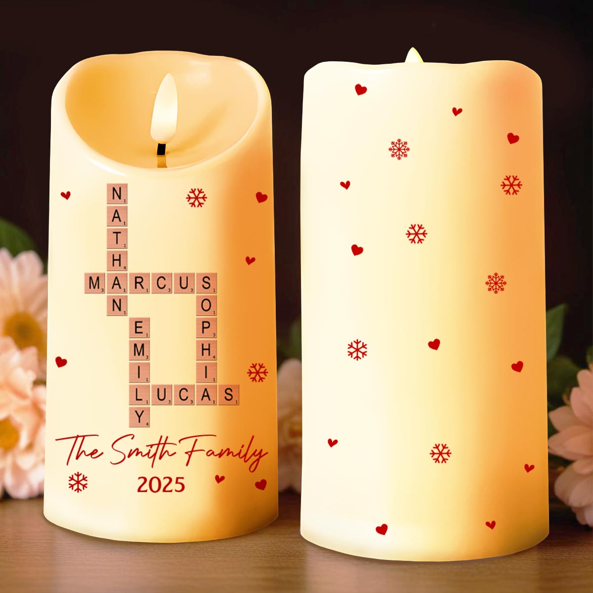 Celebrate Your Family's Special Moments With Hearts And Snowflakes