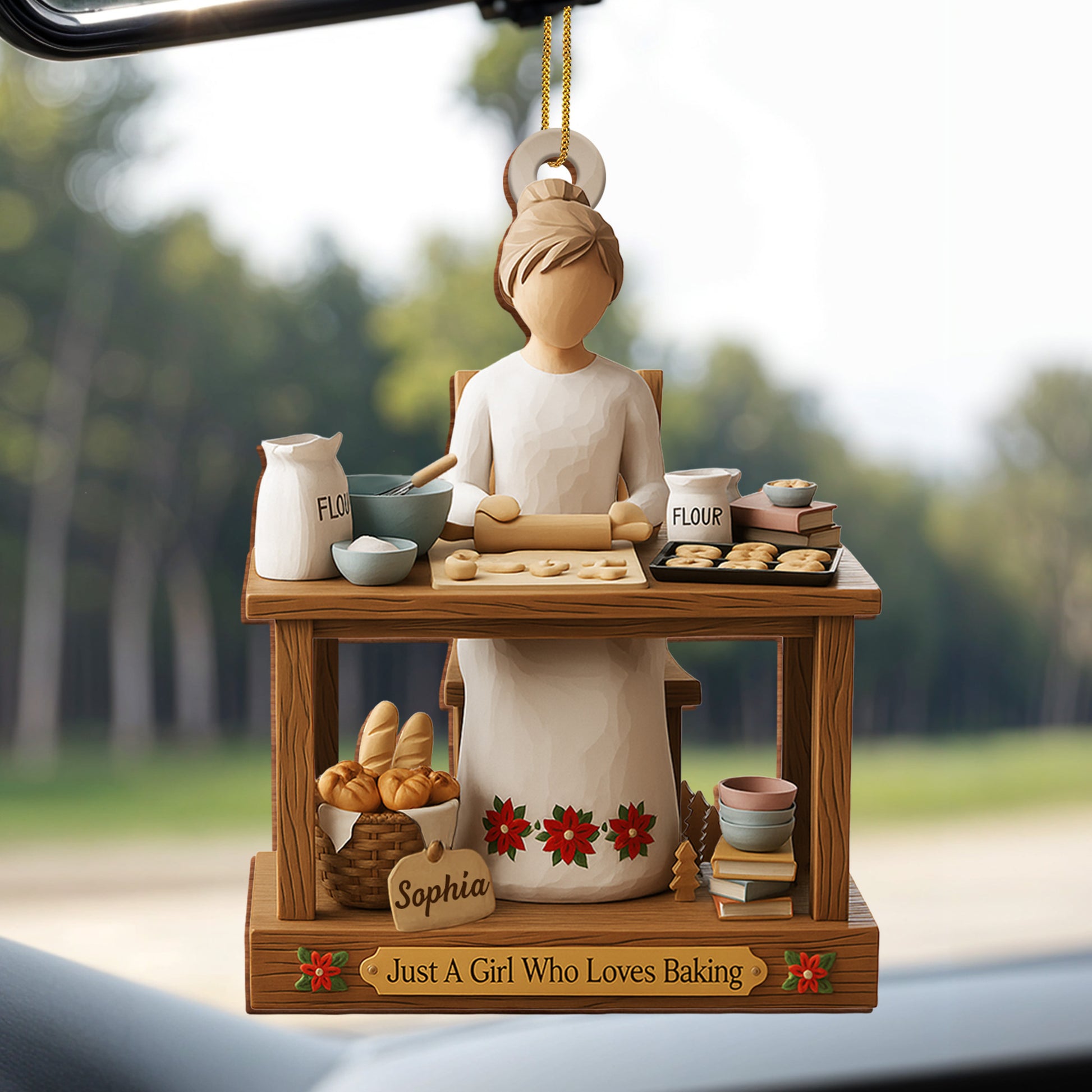 Just A Girl Who Loves Baking, Baking Tools Ornament