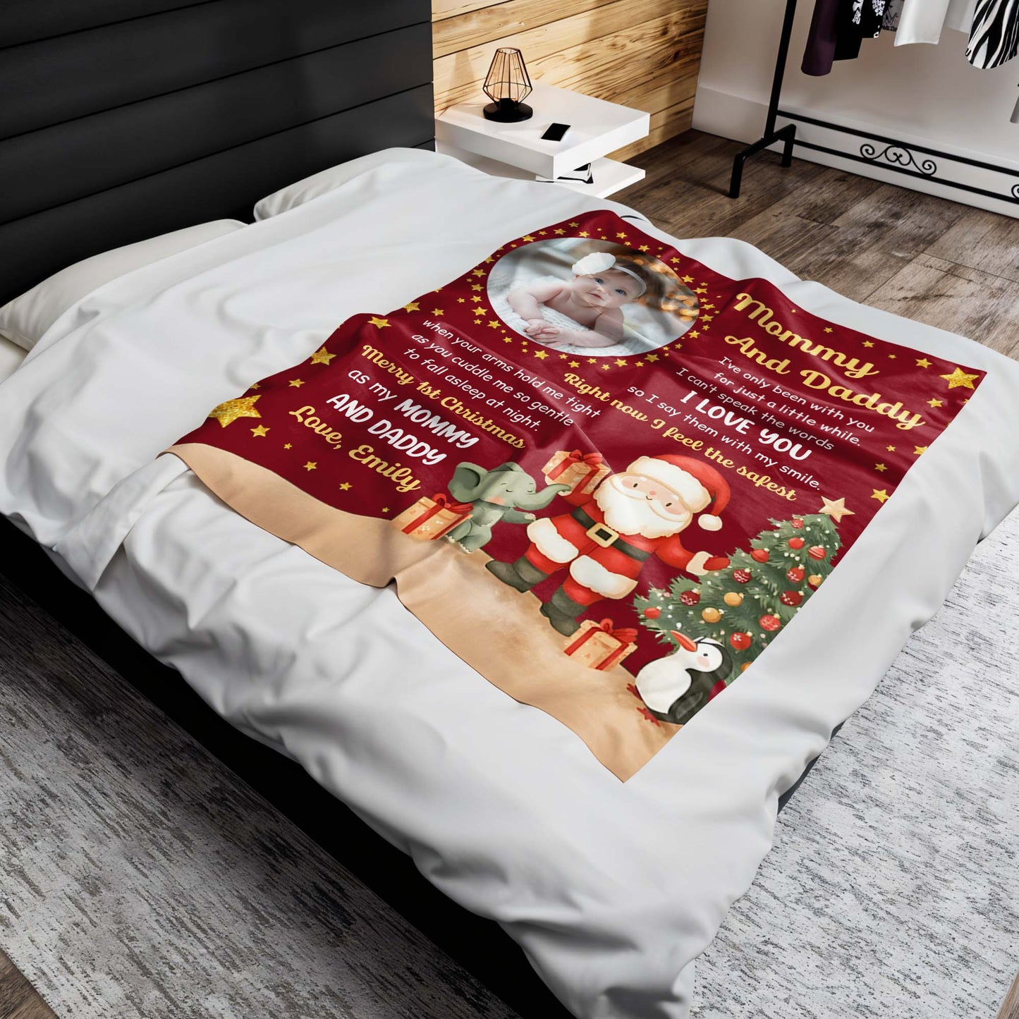 Merry 1st Christmas As My Mommy And Daddy I Love You