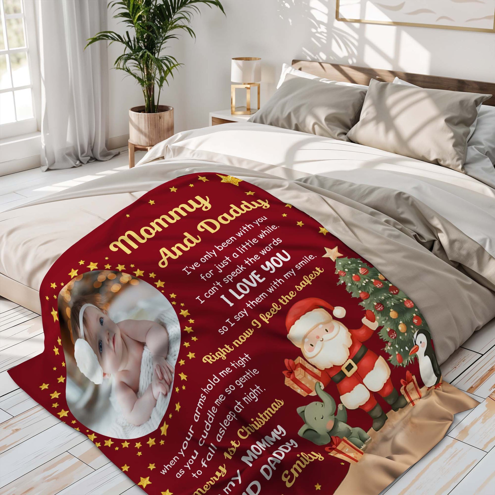 Merry 1st Christmas As My Mommy And Daddy I Love You