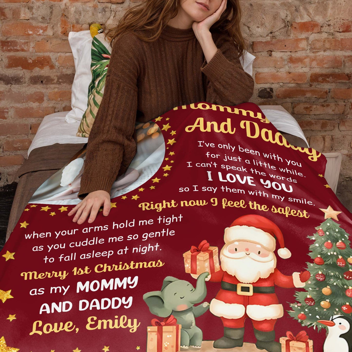 Merry 1st Christmas As My Mommy And Daddy I Love You