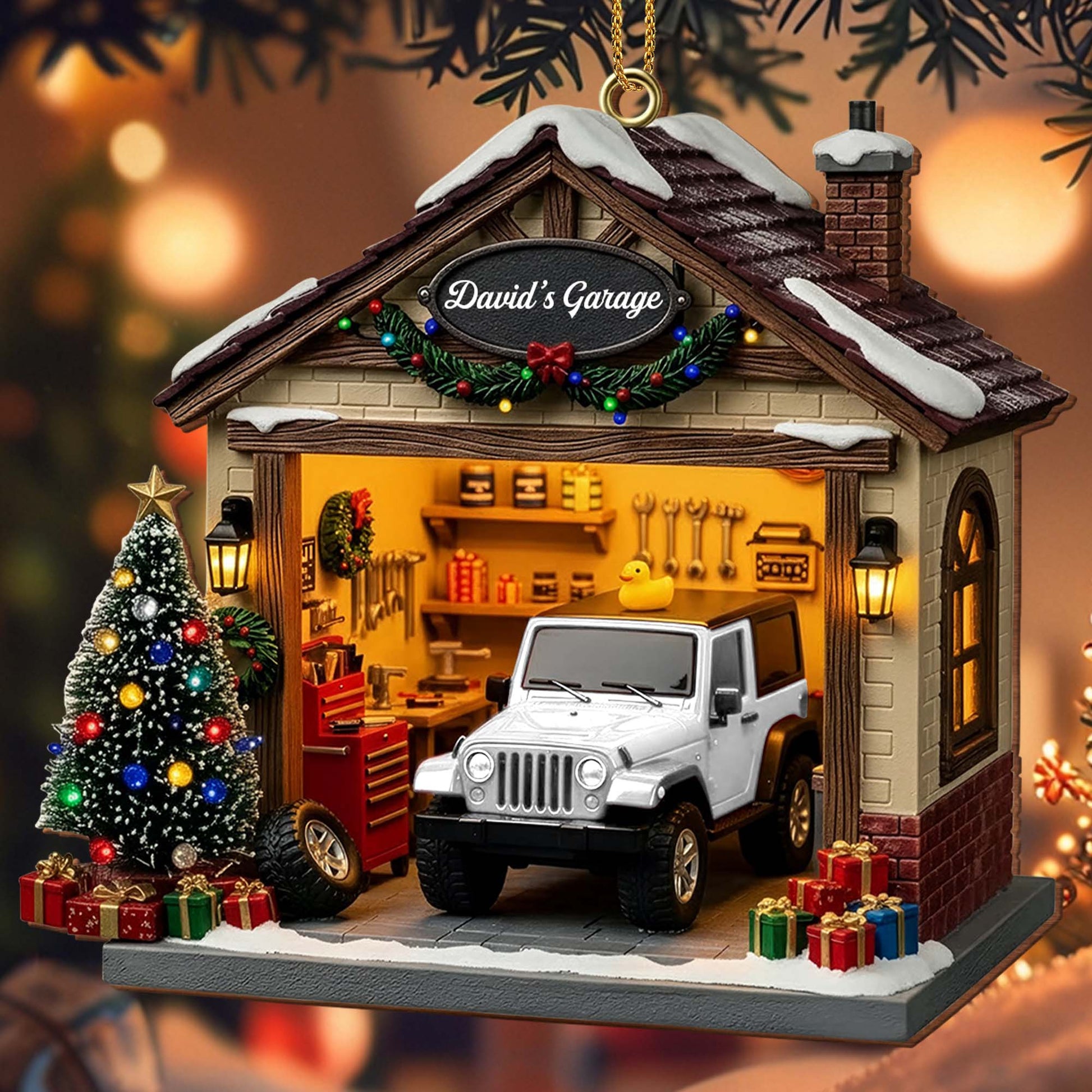 Capture The Spirit Of The Holidays With A Custom Garage Scene