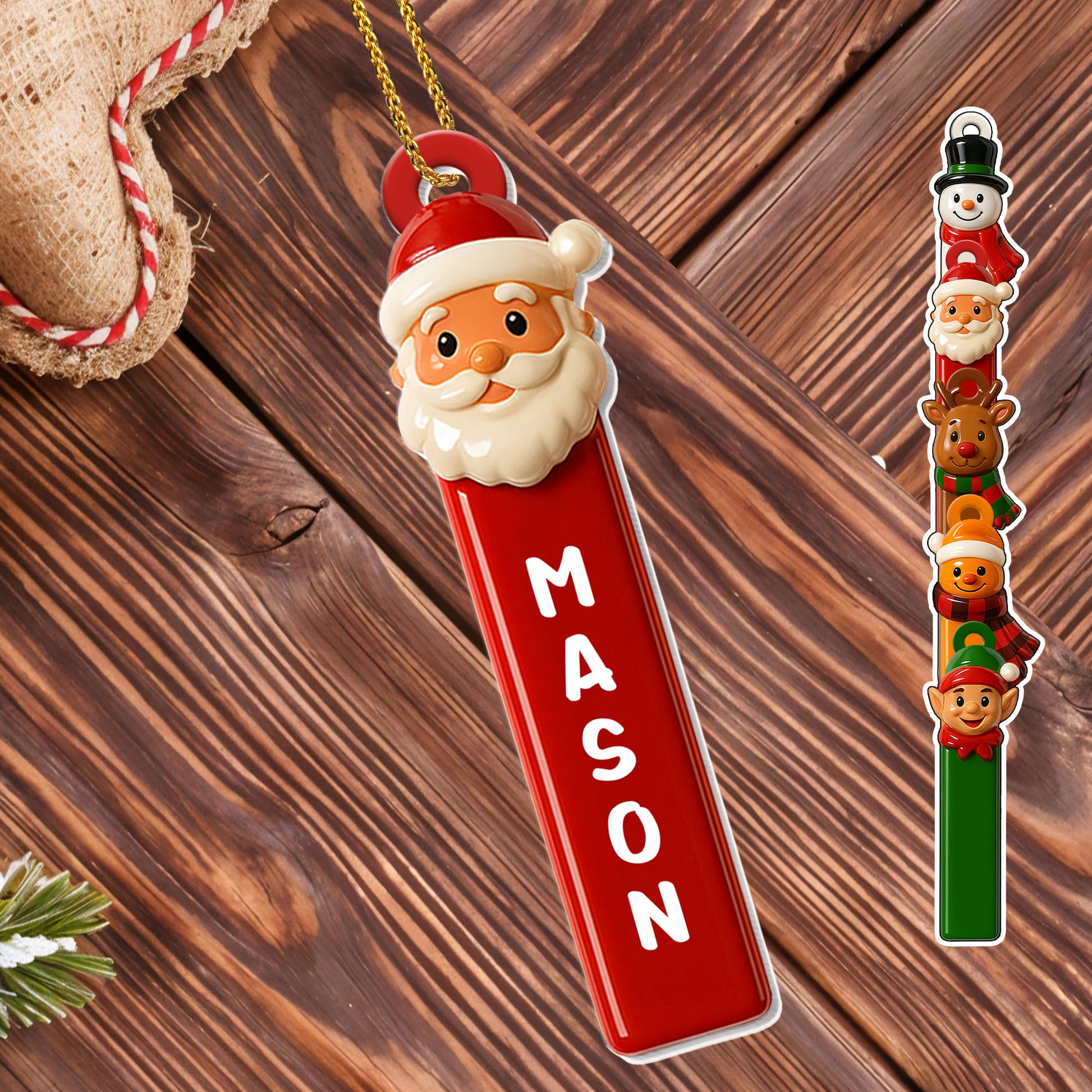 Celebrate The Festive Season With Elf, Santa, Snowman, And Reindeer