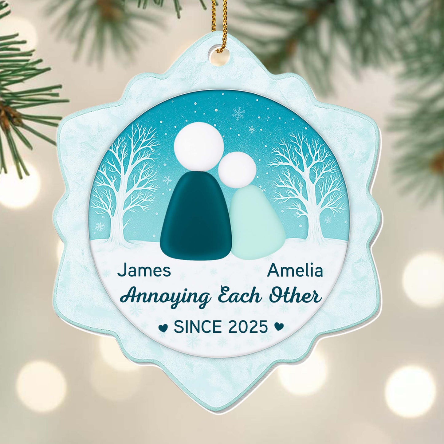 Annoying Each Other, Winter Trees and Snow Design