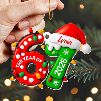 The Year Of 2025, Christmas Lights And Snowflakes