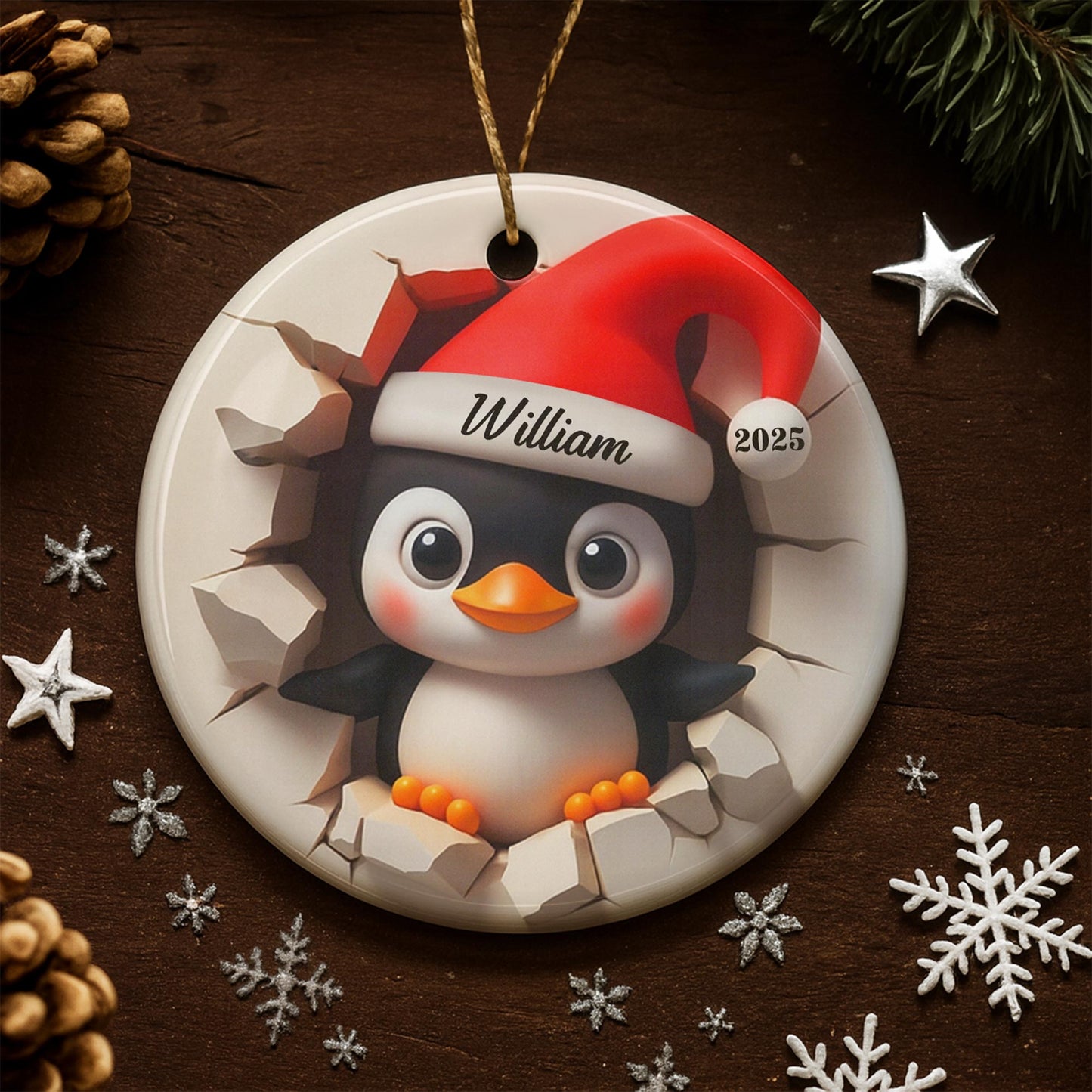 Hatch A Perfect Holiday Season With Cute Penguin And Santa Hat