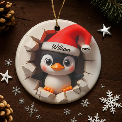 Hatch A Perfect Holiday Season With Cute Penguin And Santa Hat