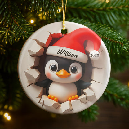 Hatch A Perfect Holiday Season With Cute Penguin And Santa Hat