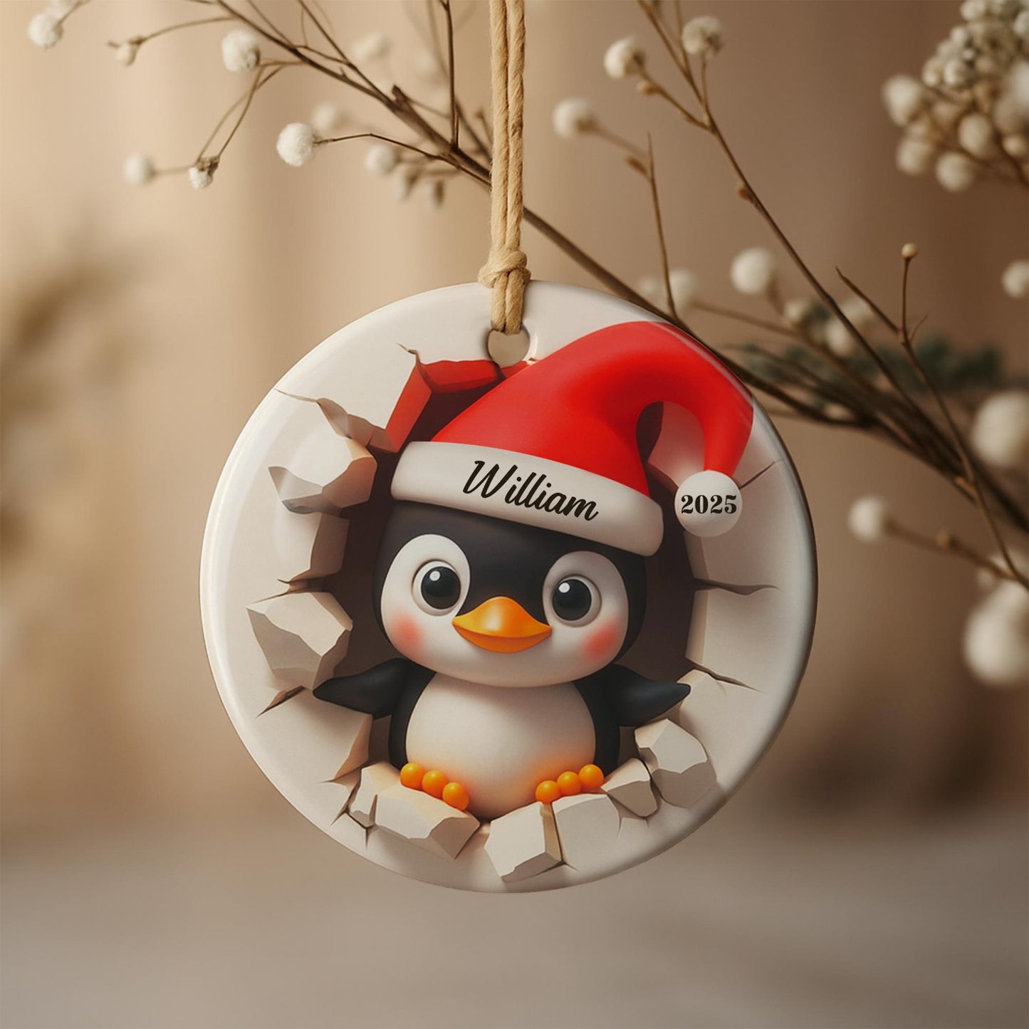 Hatch A Perfect Holiday Season With Cute Penguin And Santa Hat