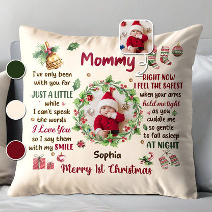 Merry 1st Christmas, Baby Smile And Warm Embrace