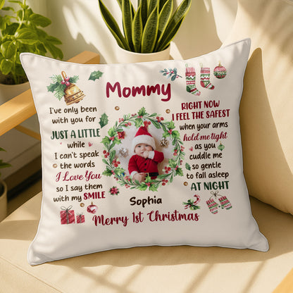 Merry 1st Christmas, Baby Smile And Warm Embrace