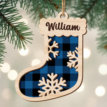 Snowflake Stocking Ornament