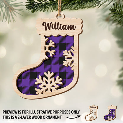 Snowflake Stocking Ornament