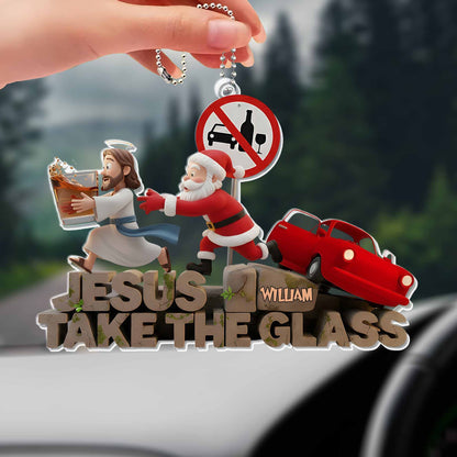 Jesus Take The Glass Featuring Santa Claus and Jesus