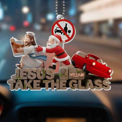 Jesus Take The Glass Featuring Santa Claus and Jesus