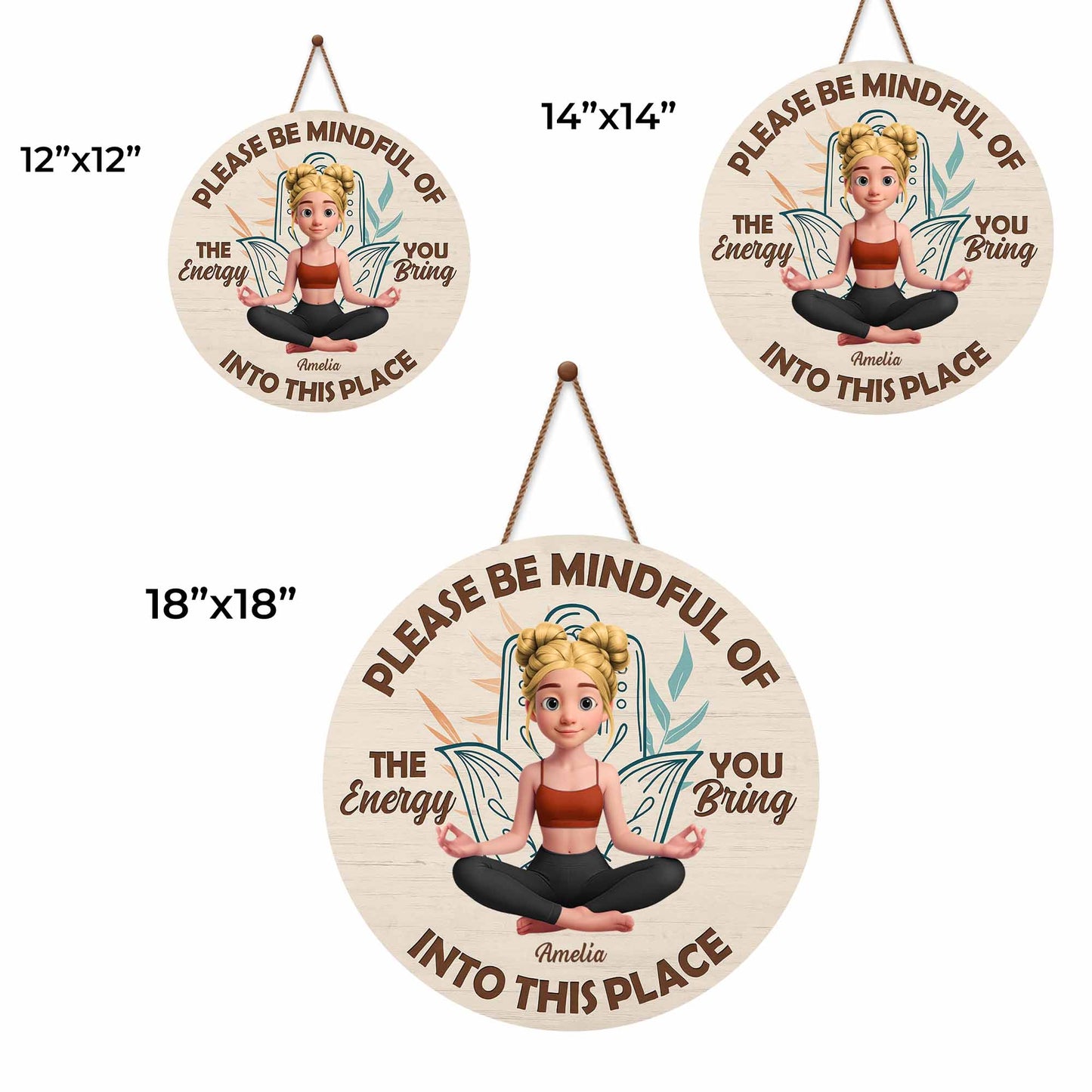 Please Be Mindful Of The Energy You Bring, Yoga And Calm Expression