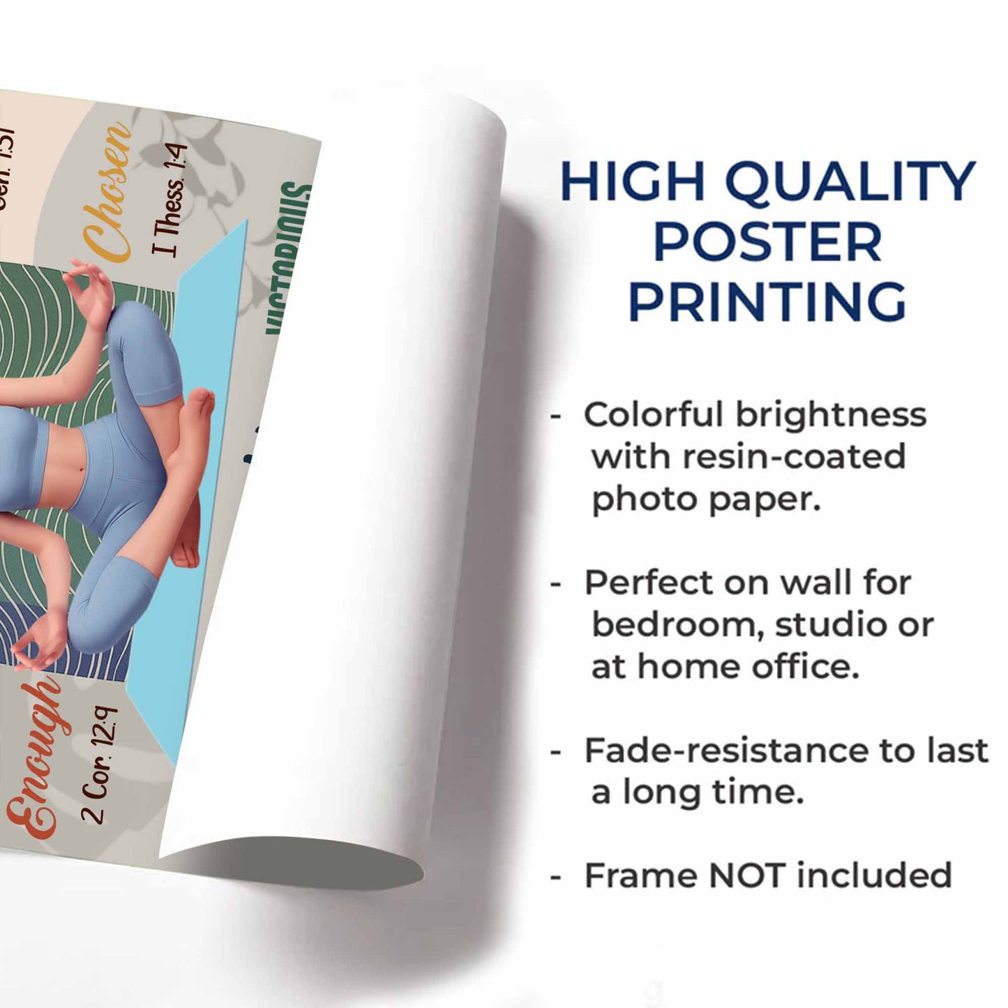 You Are Always Loved, Meditating Girl Inspirational Poster