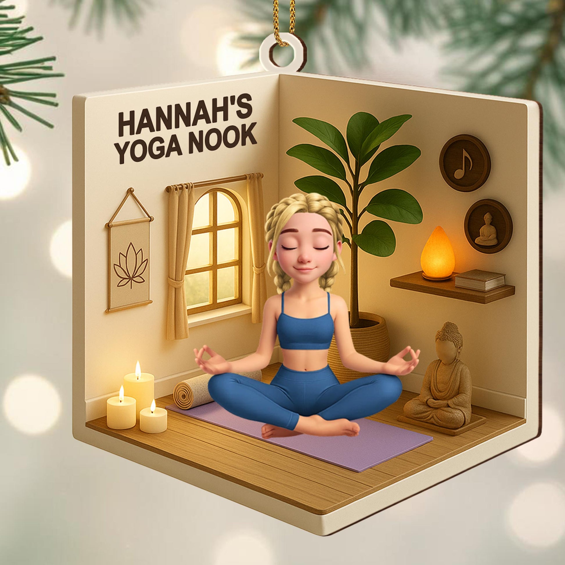 Create Your Peaceful Yoga Space Ornament