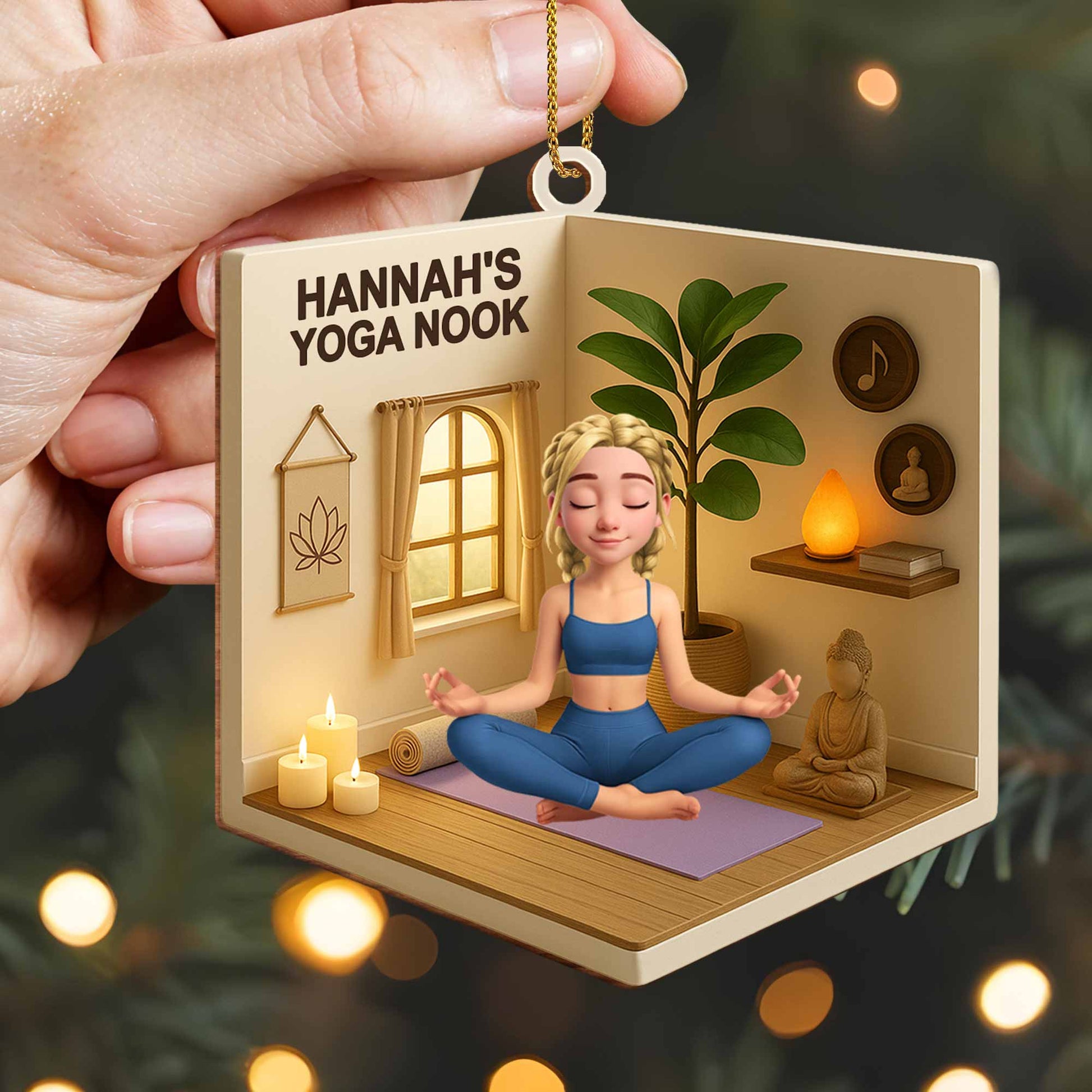 Create Your Peaceful Yoga Space Ornament