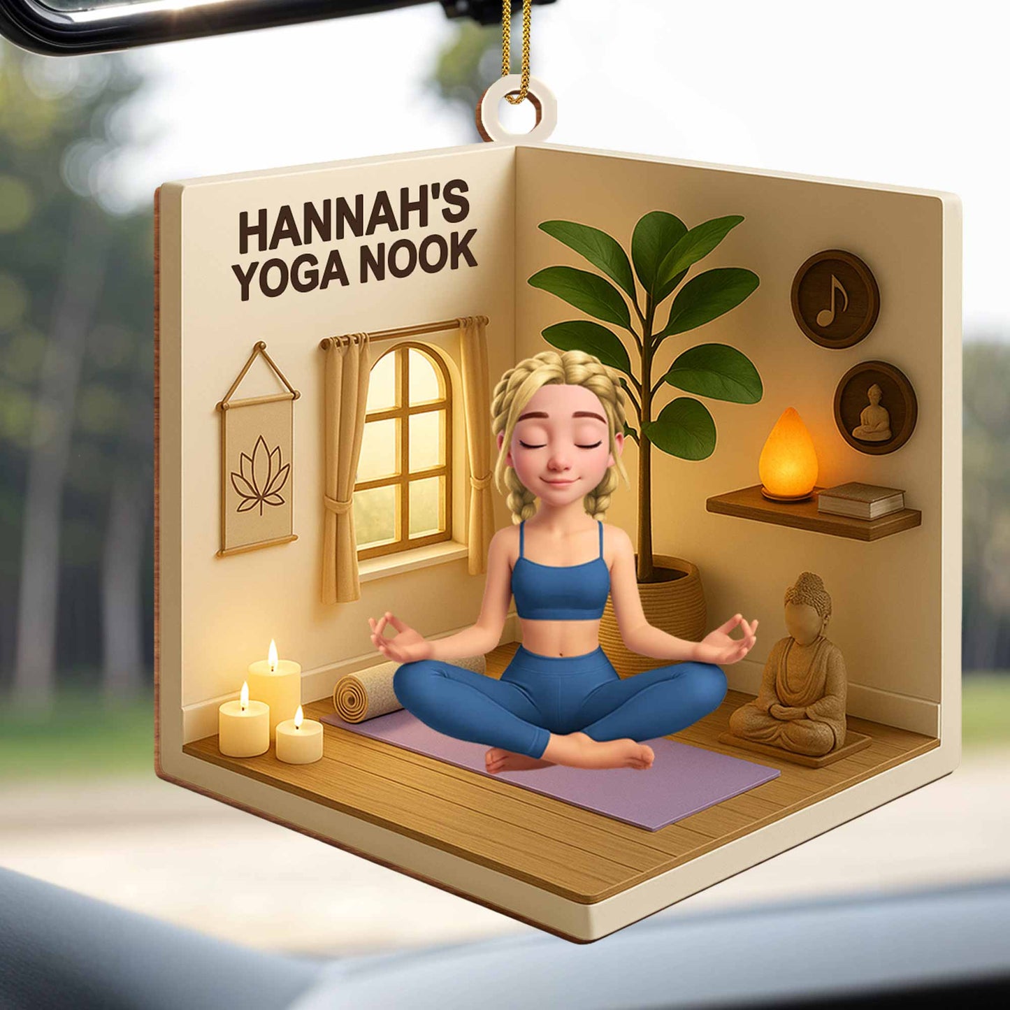 Create Your Peaceful Yoga Space Ornament