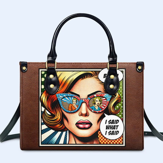 Una chica británica - Bolso de cuero personalizado - british_girl_us_03