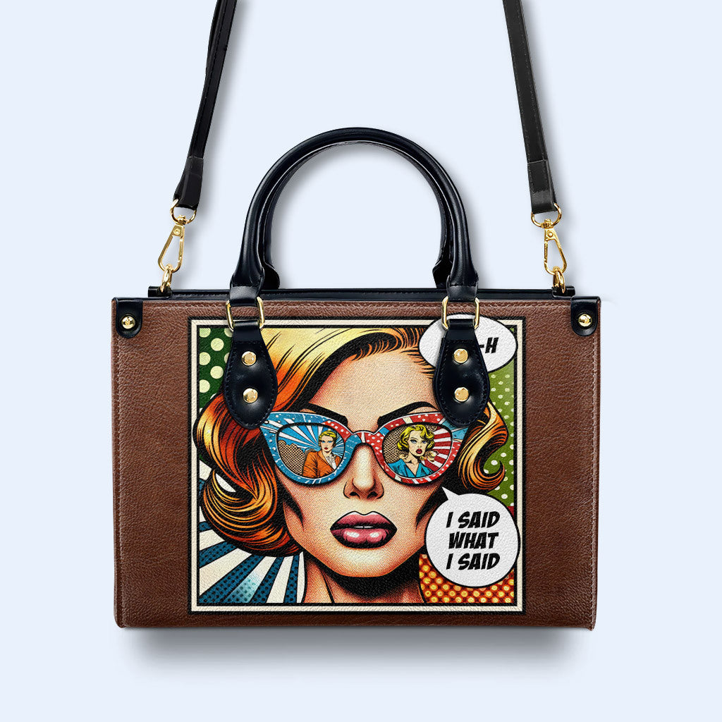 Una chica británica - Bolso de cuero personalizado - british_girl_us_03