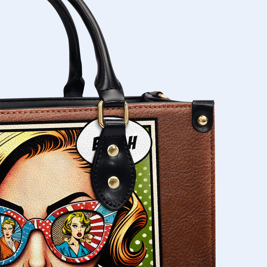 Una chica británica - Bolso de cuero personalizado - british_girl_us_03