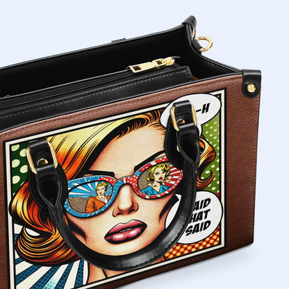 Una chica británica - Bolso de cuero personalizado - british_girl_us_03
