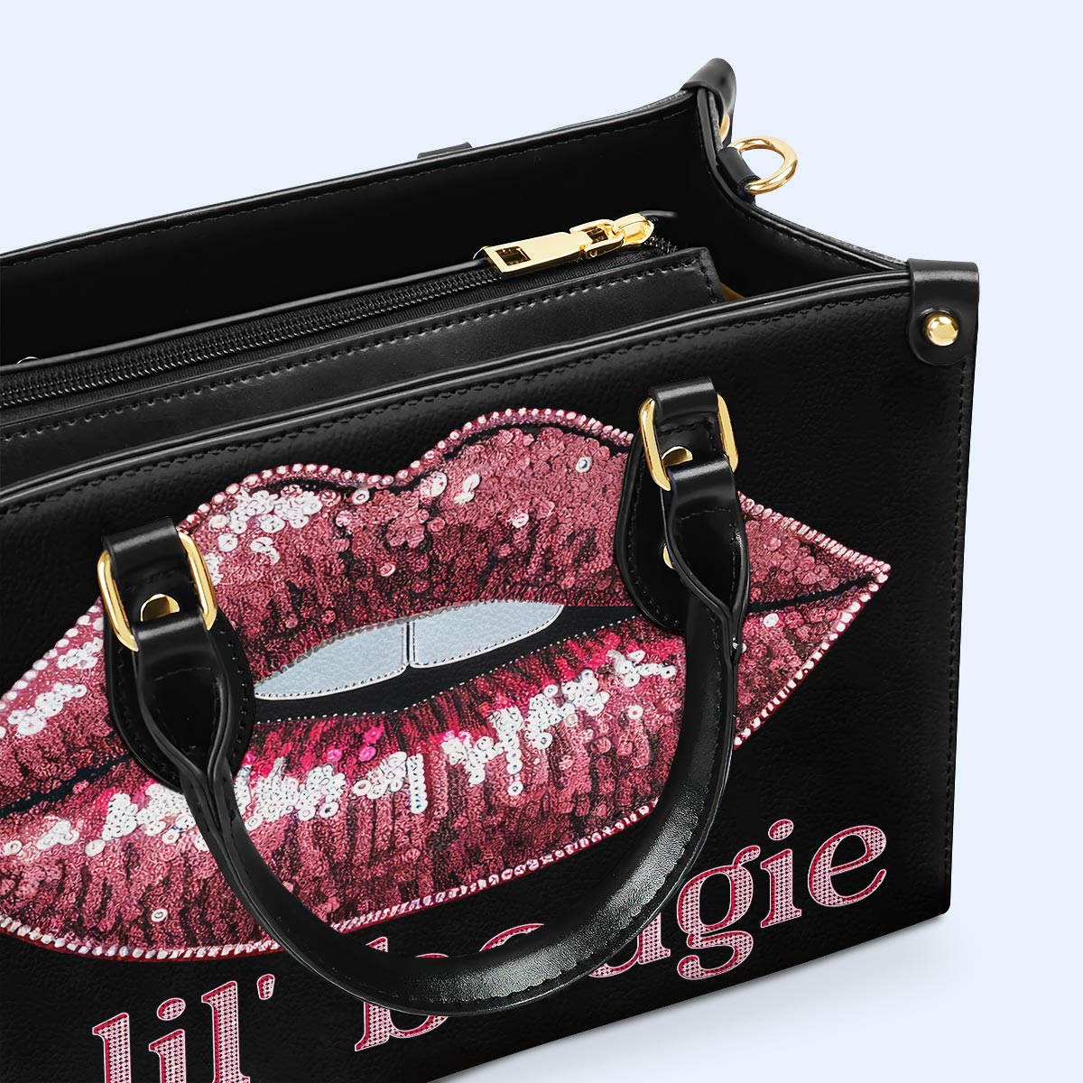 A Lil Bougie - Bolso de mano de cuero personalizado - bougie01