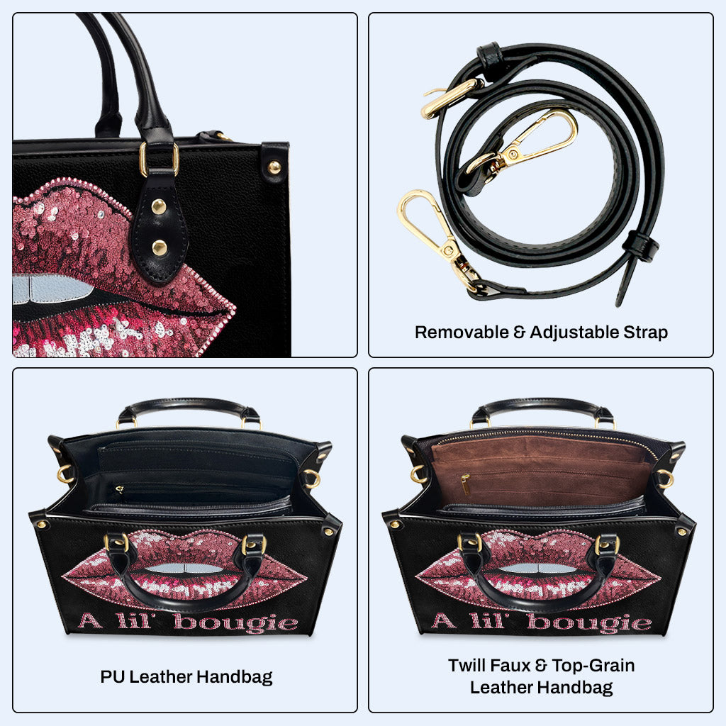 A Lil Bougie - Bolso de mano de cuero personalizado - bougie01