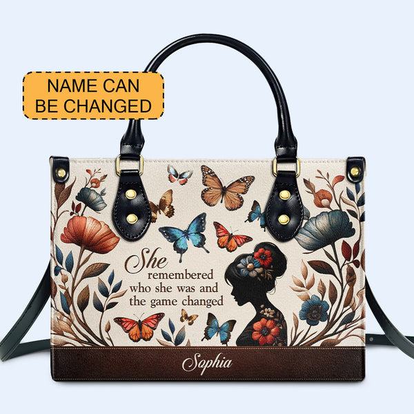 Ella Recordó - Mariposas - Bolso de Cuero Personalizado - AG8 btf_remember_3