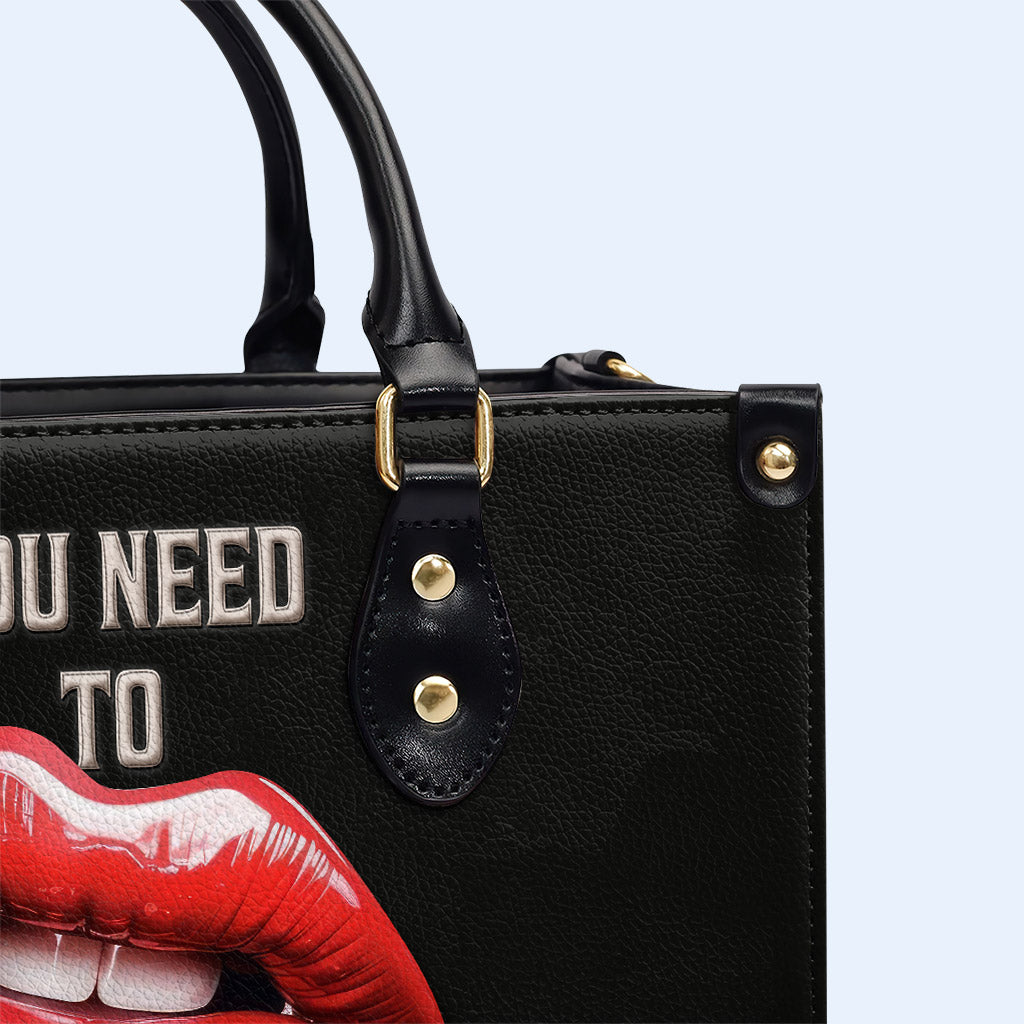 Calm Down - Bolso de mano de cuero personalizado - calmdown03