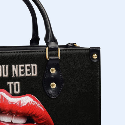 Calm Down - Bolso de mano de cuero personalizado - calmdown03