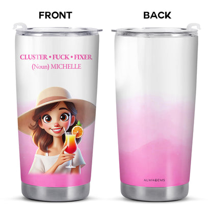 Cluster Fixer : une touche personnelle à chaque gorgée - Gobelet personnalisé en acier inoxydable 590 ml et 850 ml - COL026_TB