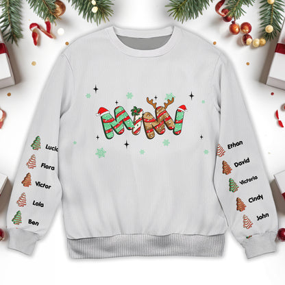Festive Holiday Celebrations Sweatshirt - Personalized Custom Ugly Sweatshirt, Unisex Wool Jumper  - GRM024_TWS