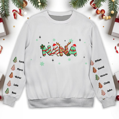 Festive Holiday Celebrations Sweatshirt - Personalized Custom Ugly Sweatshirt, Unisex Wool Jumper  - GRM024_TWS