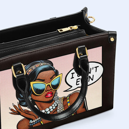 Je ne peux même pas - Sac à main en cuir personnalisé - even01