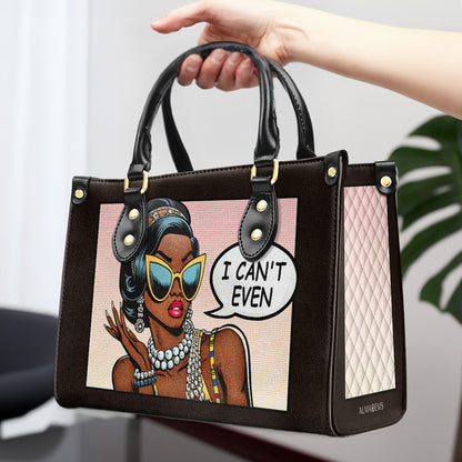 Je ne peux même pas - Sac à main en cuir personnalisé - even01