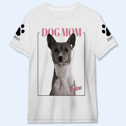 Dog & Cat Personalized Custom Unisex T-shirt - Personalized Custom Unisex All-Over Printed T-Shirt - PET003_3T