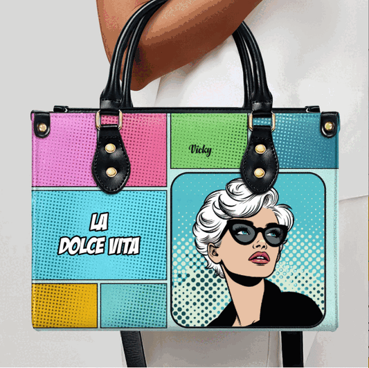 Personalize with Custom Art and Text - Your Signature Leather Handbag - QCUSTOM04