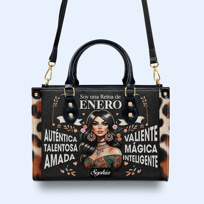 Soy Una Reina - Bolso de cuero personalizado - HG04