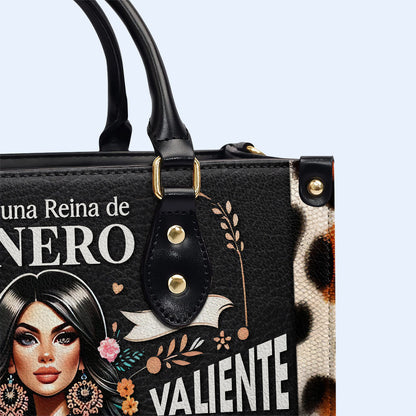 Soy Una Reina - Bolso de cuero personalizado - HG04