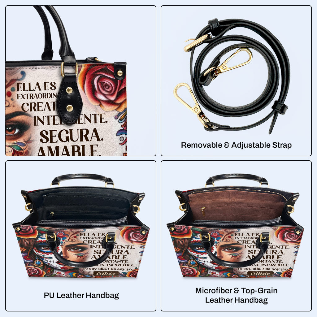 Ella Es - Bolso de mano de cuero personalizado - HG25