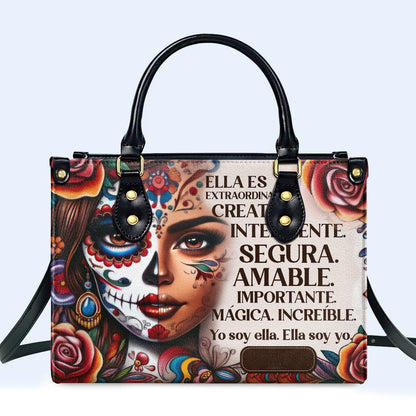 Ella Es - Bolso de mano de cuero personalizado - HG25