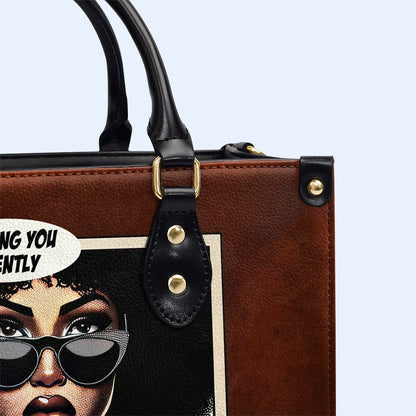 Je vous juge en silence - Sac à main en cuir personnalisé - judging02