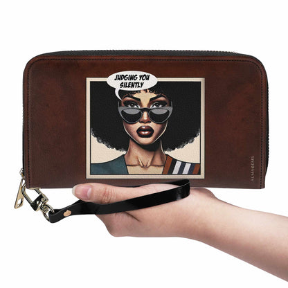 Judging You - Cartera de piel para mujer - judging02WL