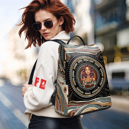 Yo Soy - Sac à dos en cuir personnalisé - FT007_BP