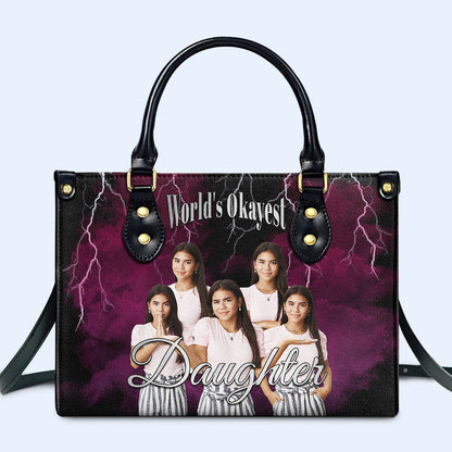 Le plus beau du monde... - Sac à main en cuir personnalisé - FM017_HB