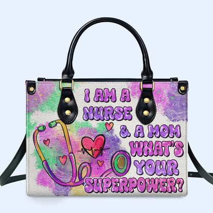 Enfermera 03 - Bolso de mano de cuero personalizado - nurse03