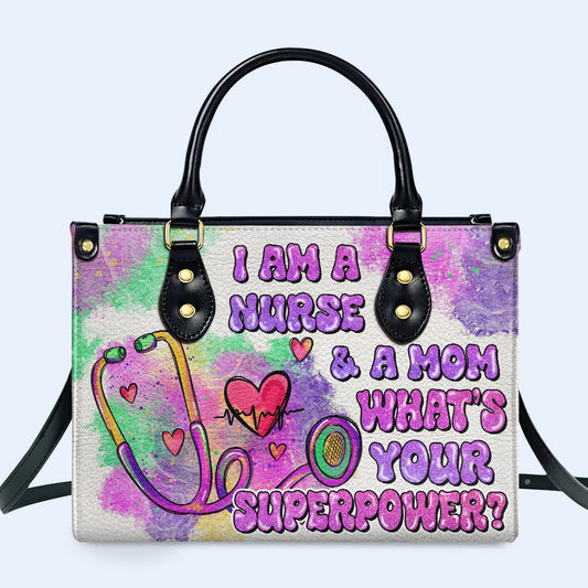 Enfermera 03 - Bolso de mano de cuero personalizado - nurse03
